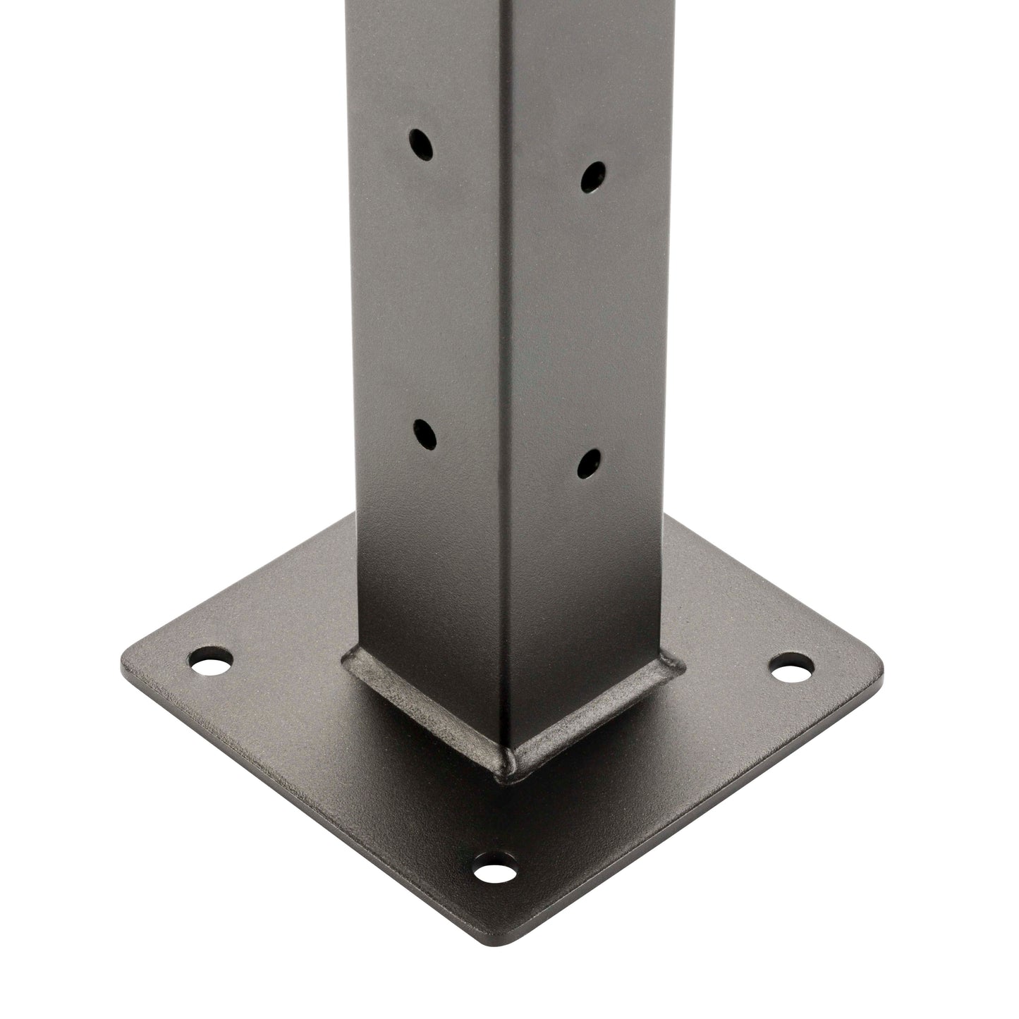 42", Base Mount, Corner, Stainless Post, Bronze