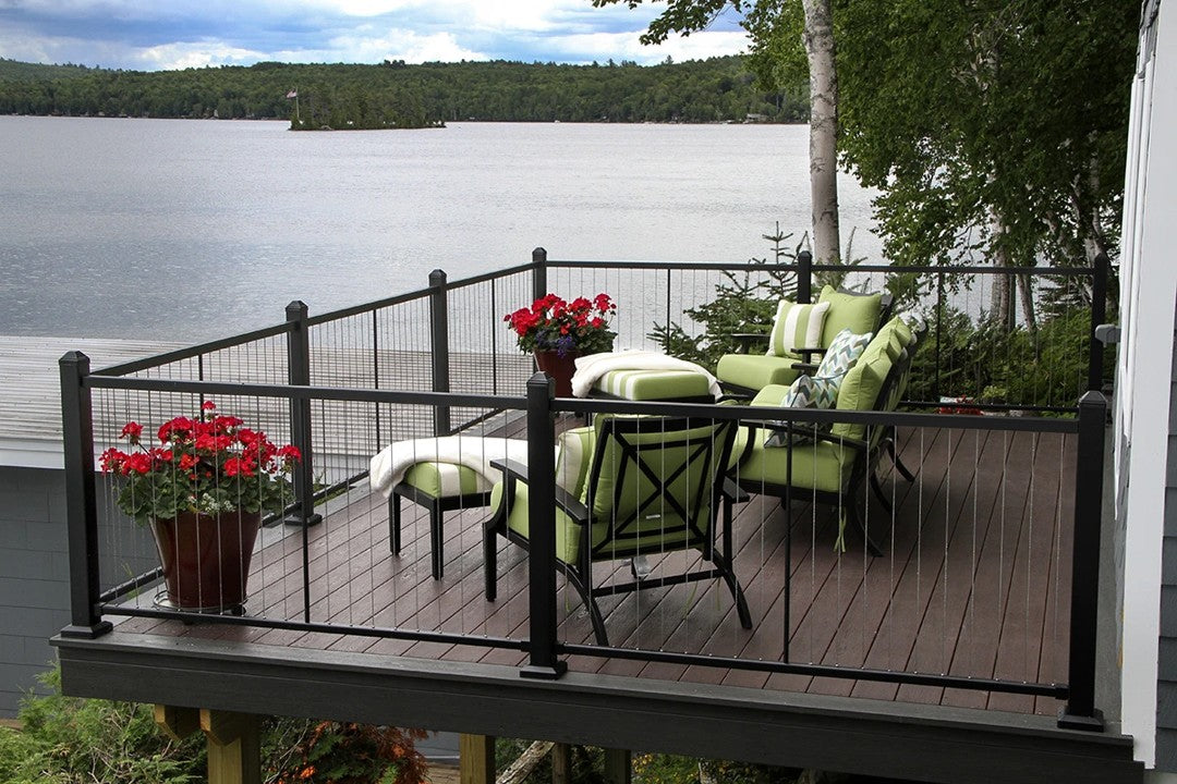 1 Foot Railing CityPost Vertical Cable Railing (1 linear foot of custom railing ...