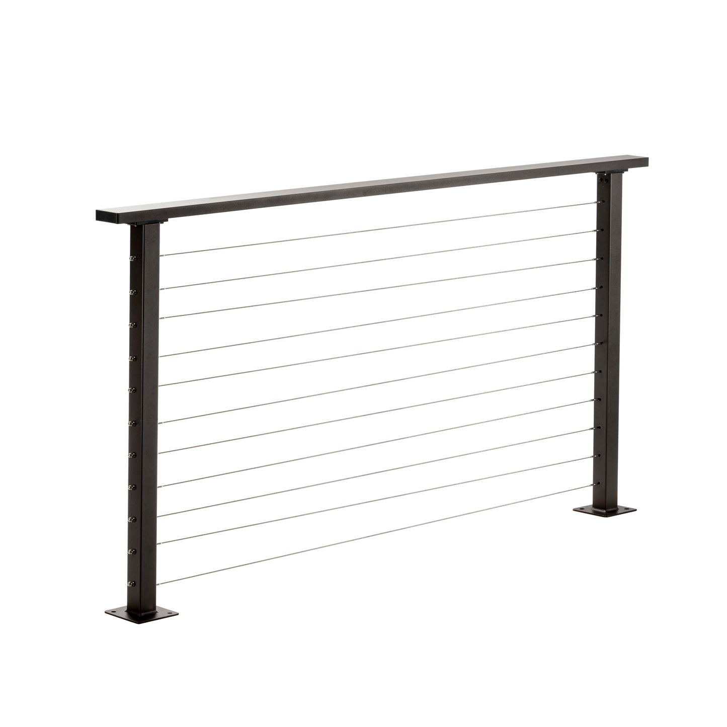 6 ft. Deck Cable Railing, 36 in. Base Mount in Bronze , Stainless