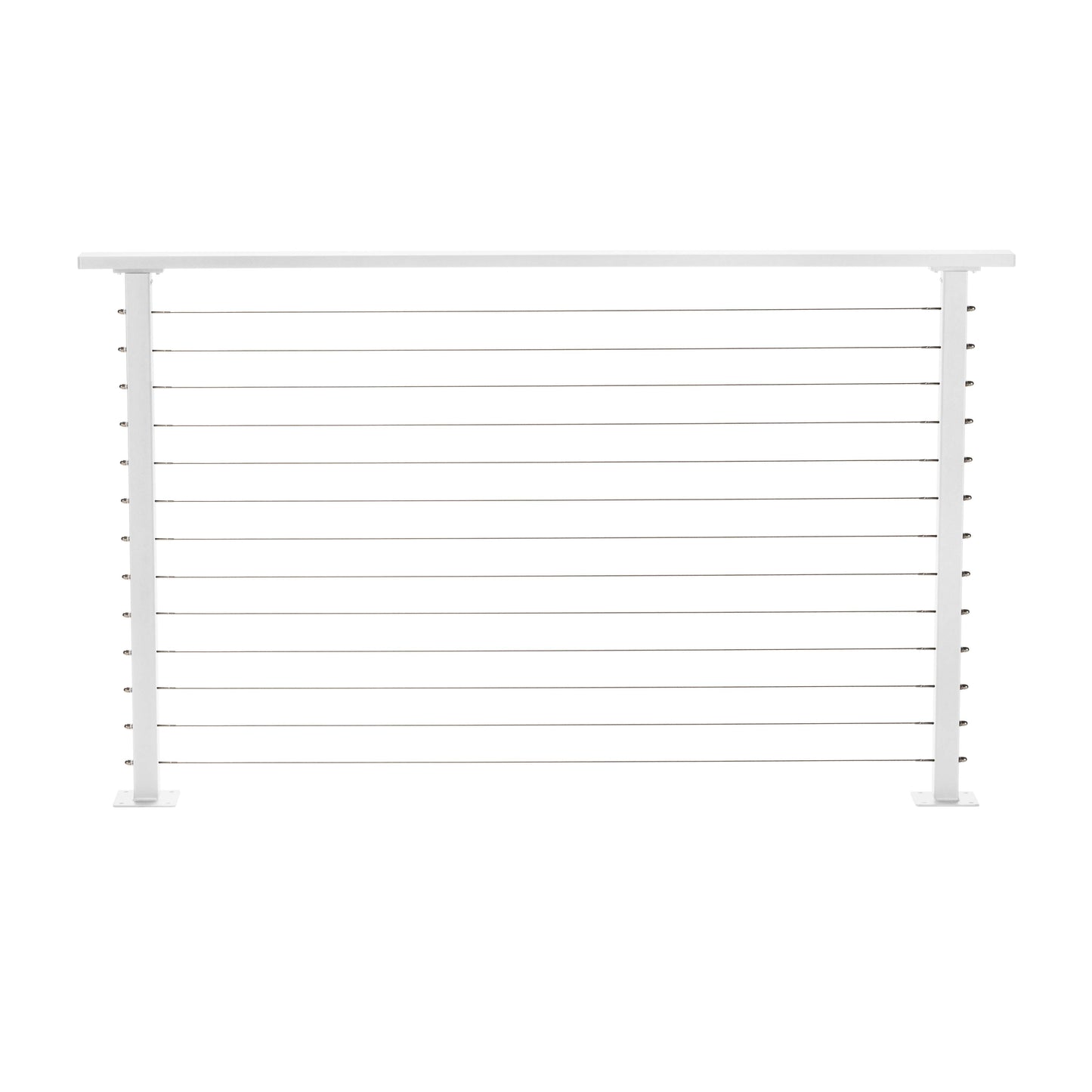 4 ft. White Deck Cable Railing