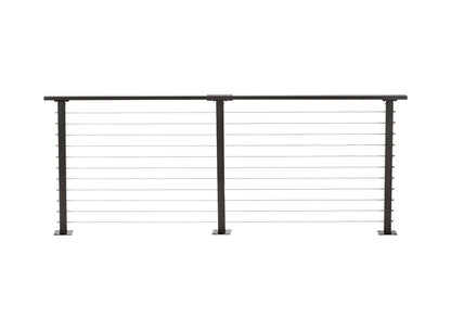 7 ft. Deck Cable Railing, 36 in. Base Mount in Bronze