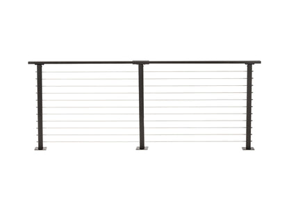 10 ft. Deck Cable Railing, 36 in. Base Mount in Bronze , Stainless