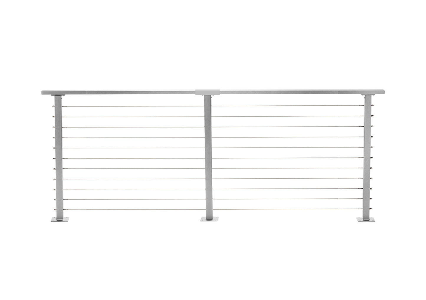 12 ft. Deck Cable Railing, Grey , Stainless