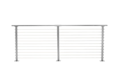 7 ft. Deck Cable Railing, 36 in. Base Mount, Grey