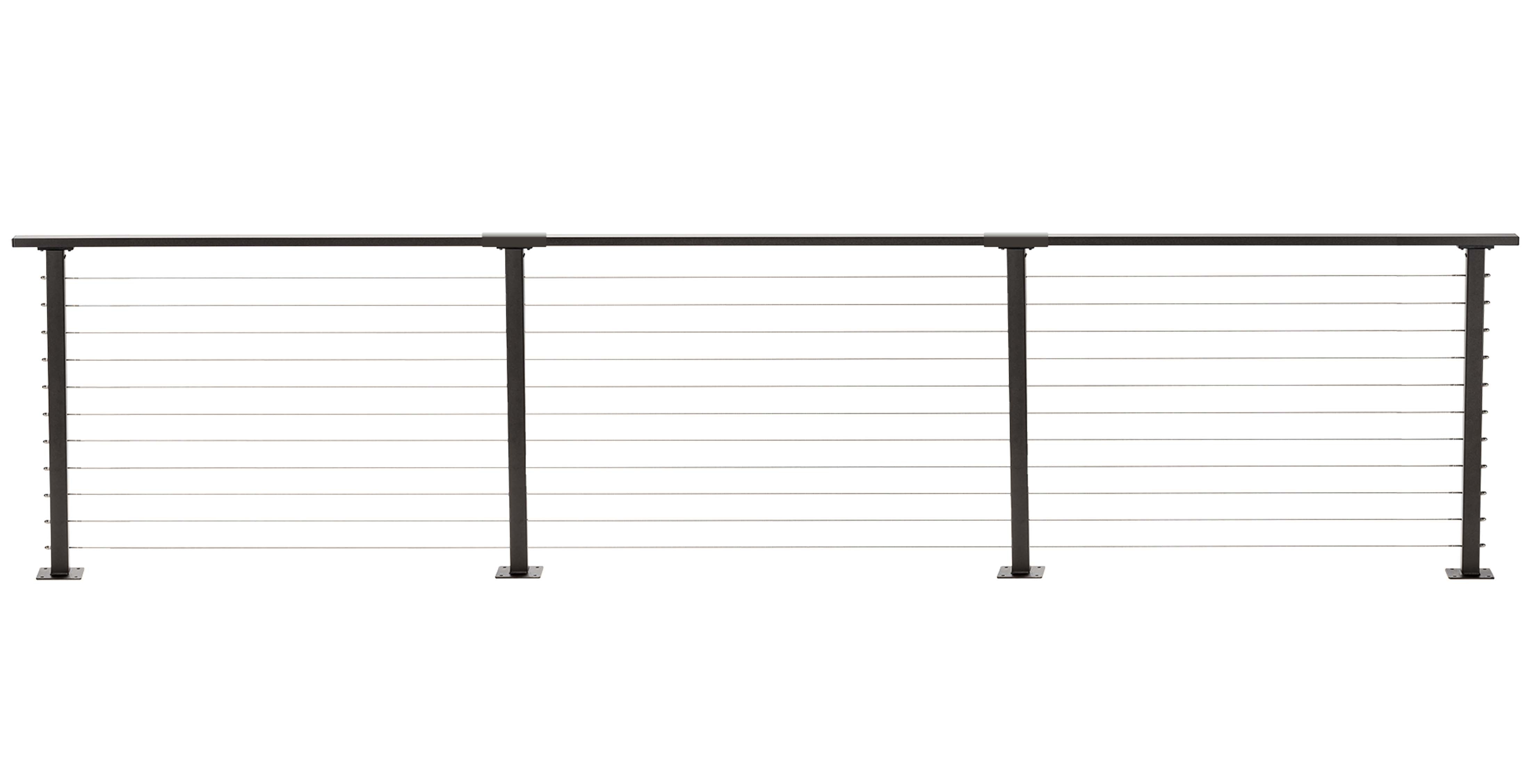 Copper Cable Railing 17 ft. Deck Cable Railing, Bronze – CityPost Cable Railing