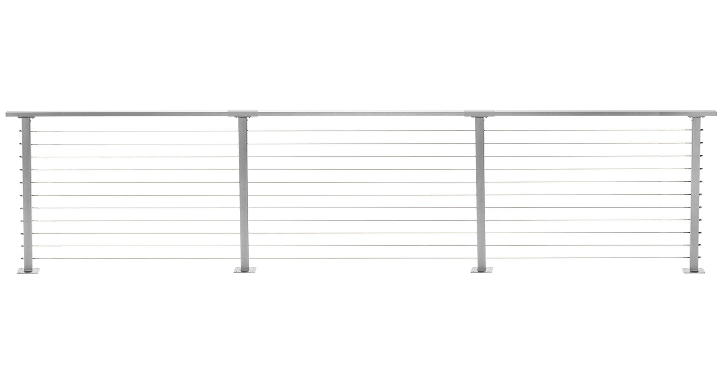 13 ft. Deck Cable Railing, Grey
