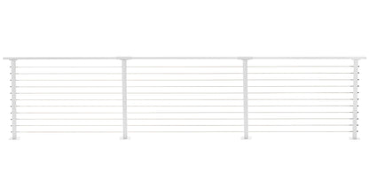 17 ft. Deck Cable Railing, White