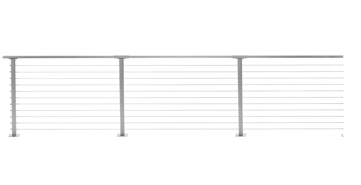 47 ft. Deck Cable Railing, 36 in. Base Mount, Grey