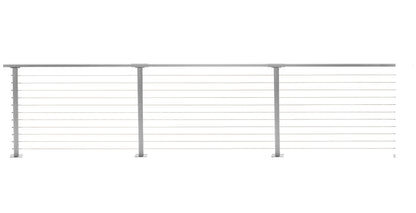 35 ft. Deck Cable Railing, 36 in. Base Mount, Grey