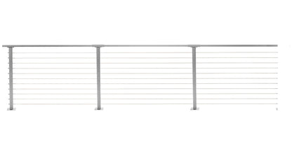 58 ft. Deck Cable Railing, 36 in. Base Mount, Grey , Stainless