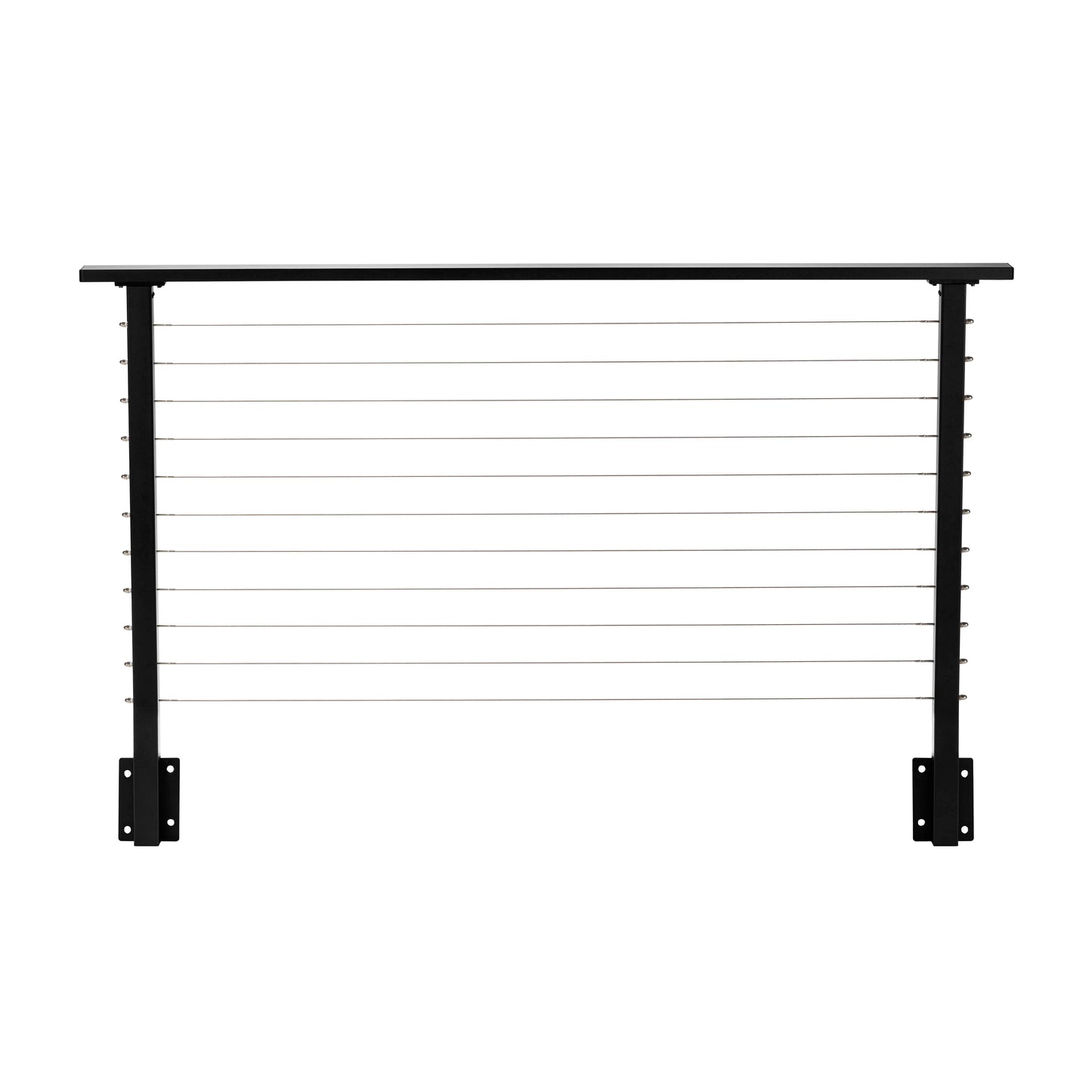4 ft. Black Deck Cable Railing 36 in. Face Mount