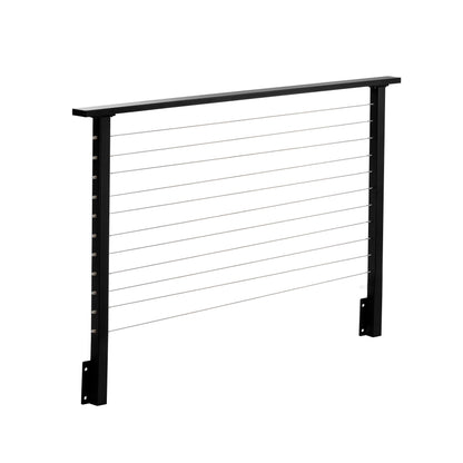 6 ft. Black Deck Cable Railing 36 in. Face Mount