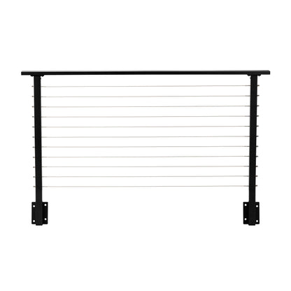 6 ft. Black Deck Cable Railing 36 in. Face Mount , Stainless