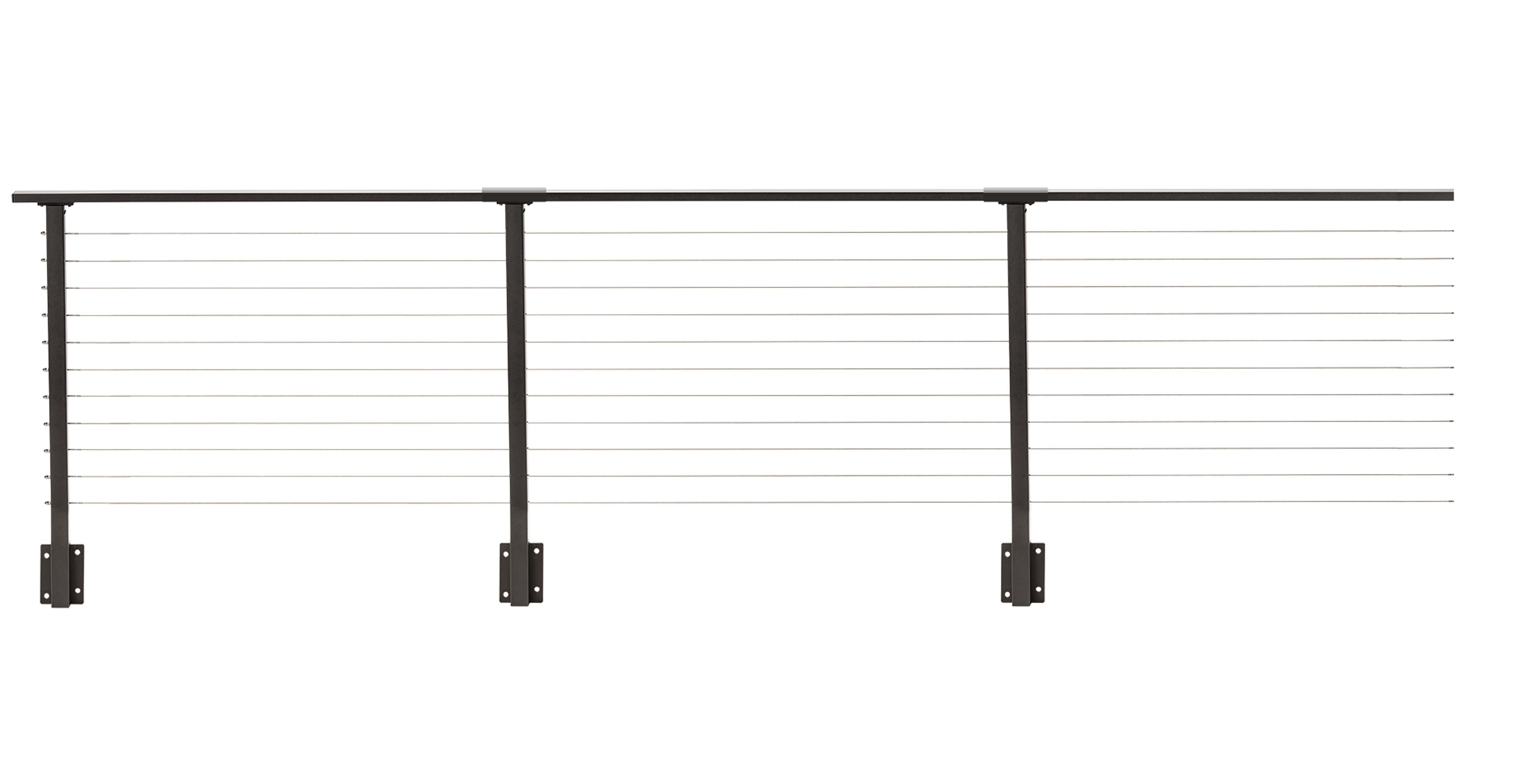 Bronz Cable Railing 29 ft. x 36 in. Bronze Deck Cable Railing, Face Mount – CityPost Cable ...