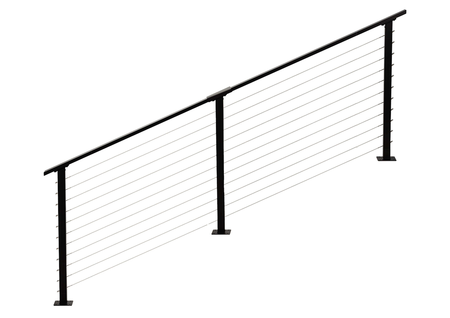 9 ft. Black Stair Cable Railing , Stainless