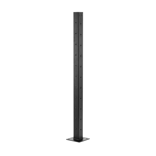 36", Base Mount, Corner, Stainless Post, Bronze