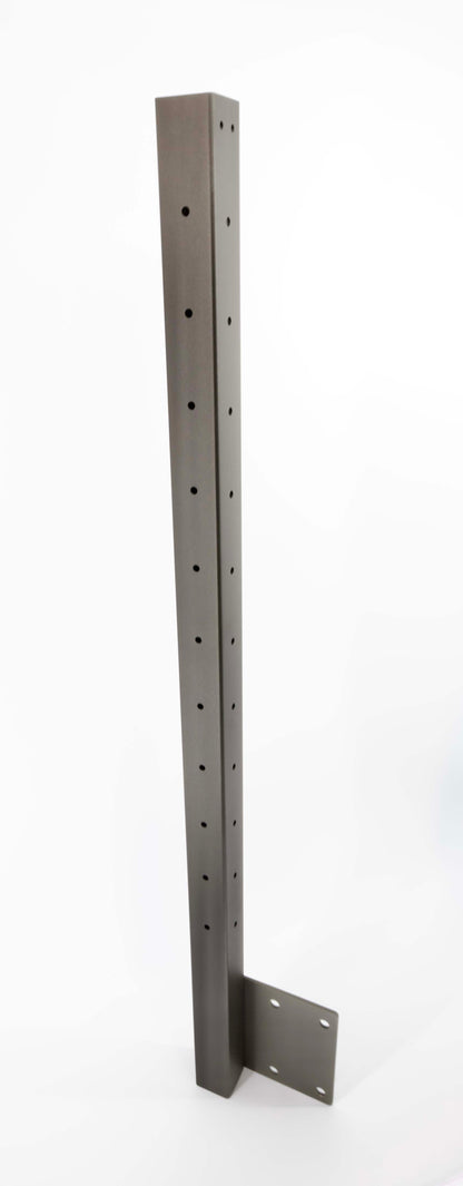 36", Fascia Mount, Corner, Stainless Post, Bronze