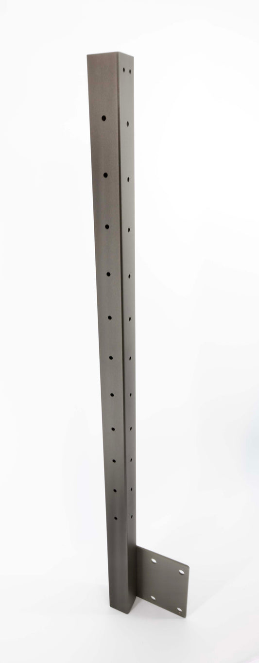 36", Fascia Mount, Corner, Stainless Post, Bronze