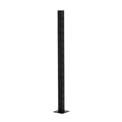 42", Base Mount, 36" Transition, Stainless Post, Black