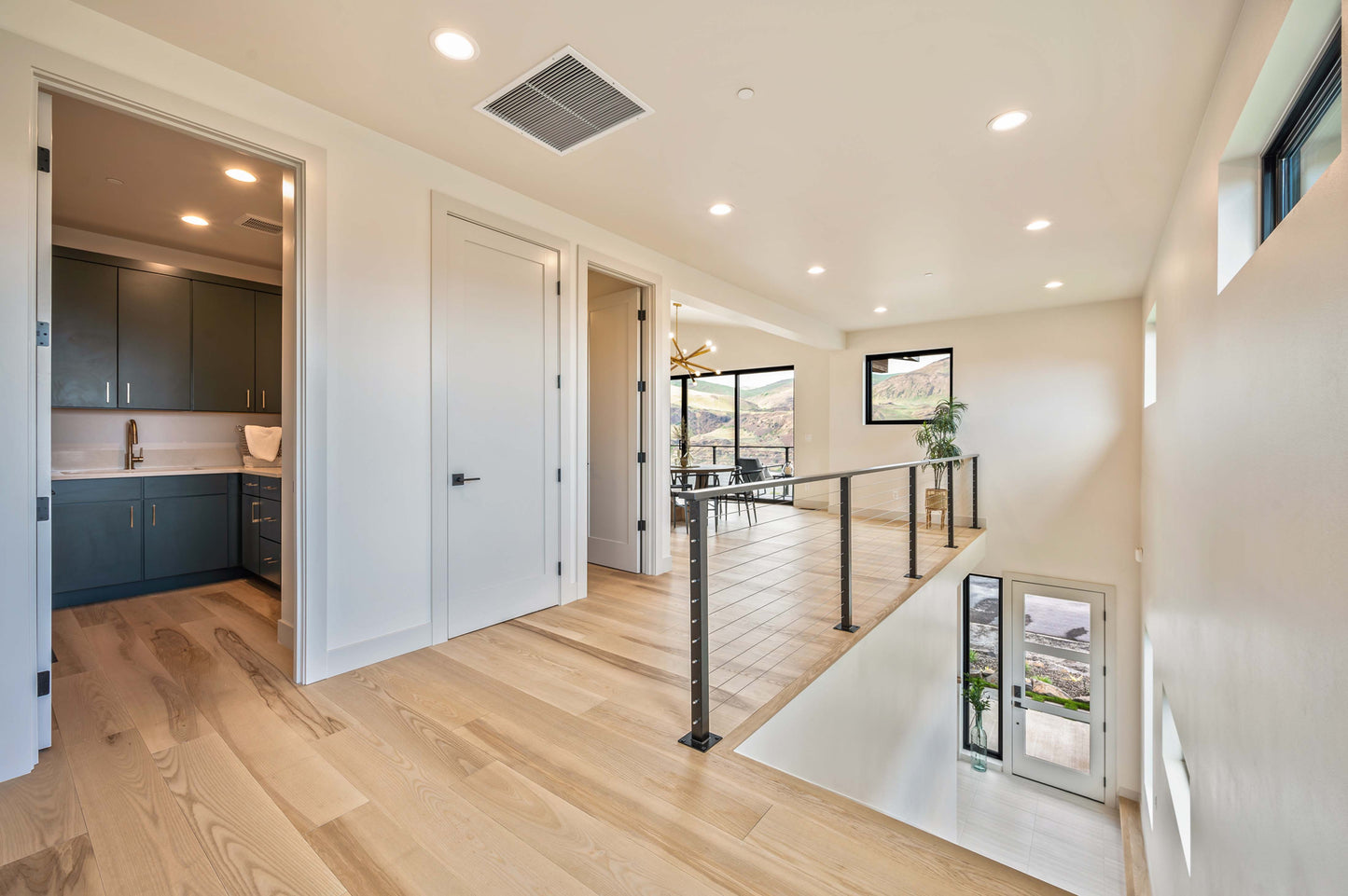 6 ft. Deck Cable Railing, 36 in. Base Mount, White , Stainless