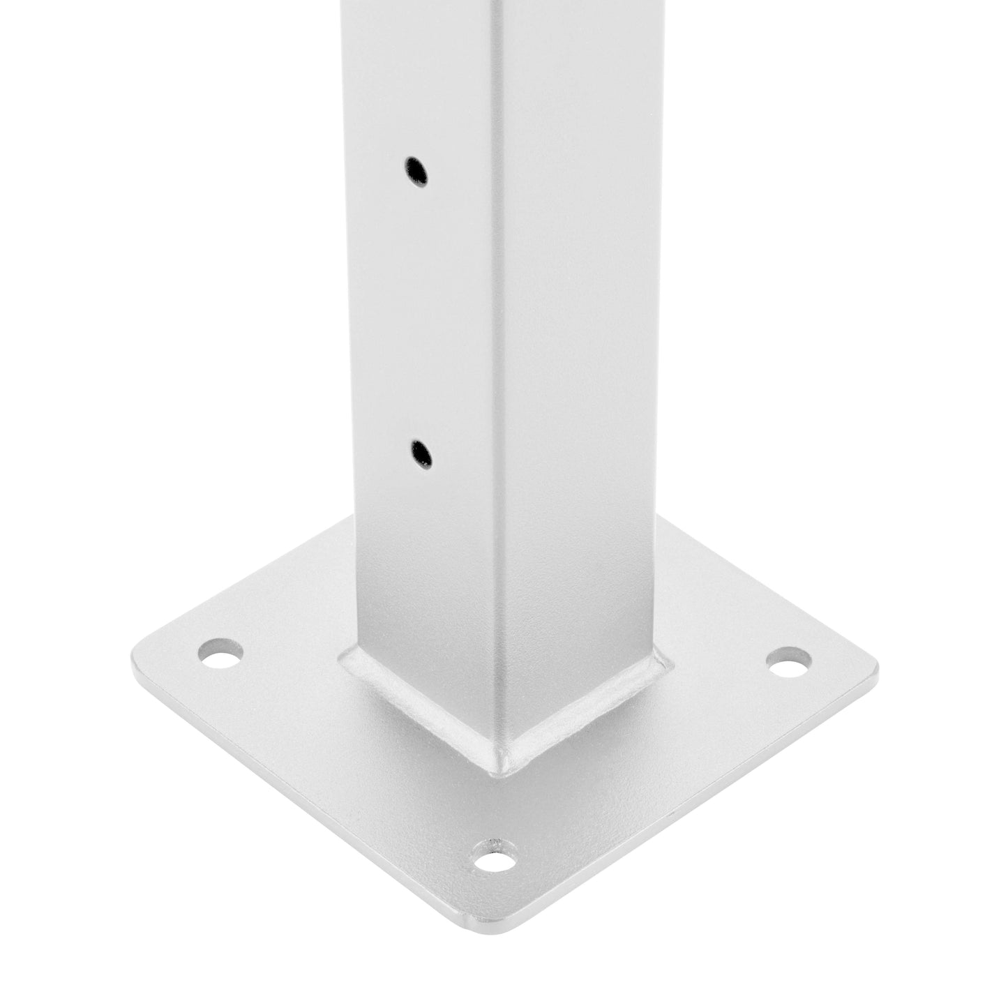 46 ft. x 42 in. White Deck Cable Railing, Base Mount , Stainless