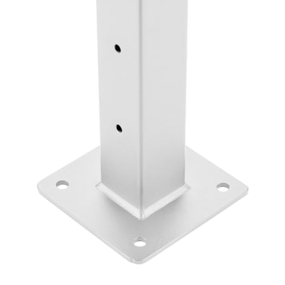 63 ft. x 42 in. White Deck Cable Railing, Base Mount
