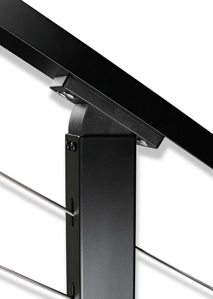 6 ft. Black Stair Cable Railing 36 in. Base Mount