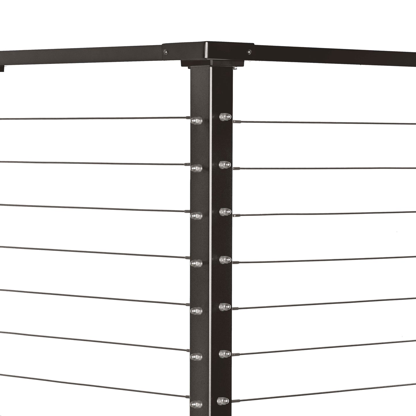 42", Fascia Mount, Corner, Zinc Post, White