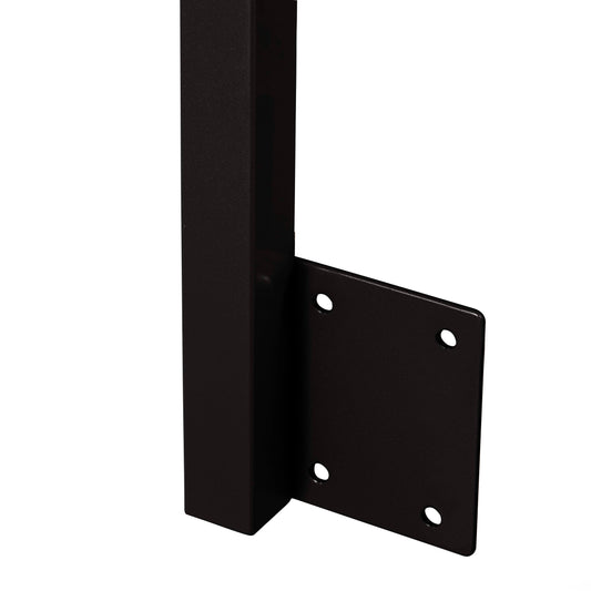 42", Fascia Mount, Corner, Zinc Post, White