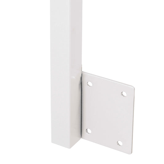 42", Fascia Mount, Corner, Zinc Post, Black