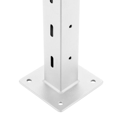 36", Base Mount, Transition, Zinc Post, White