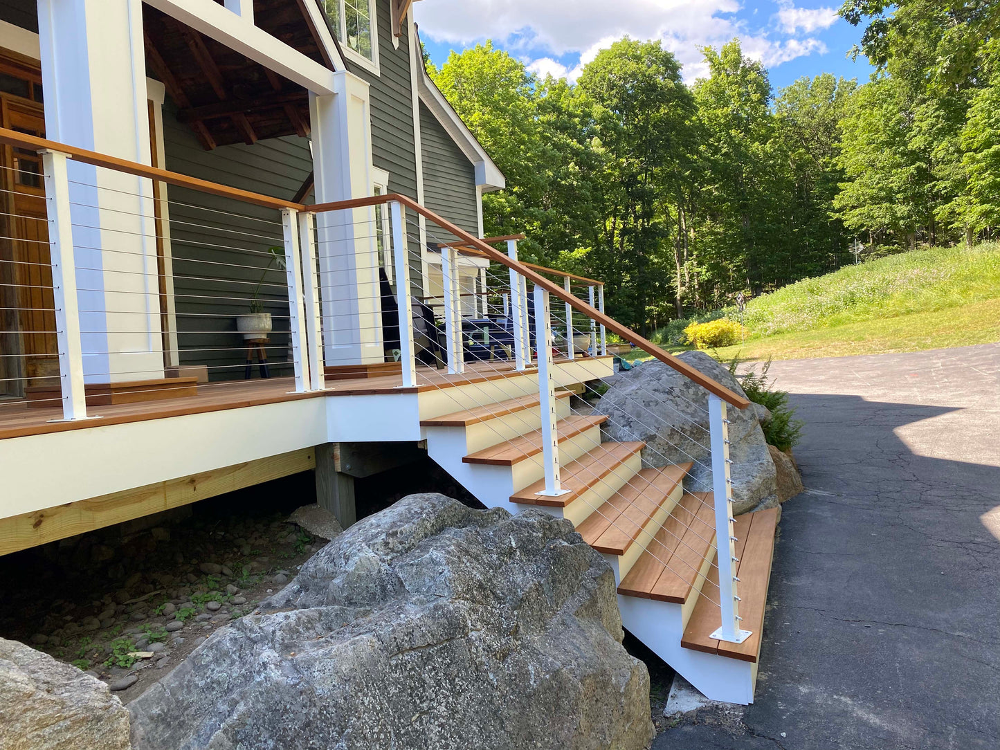 24 ft. Stair Cable Railing in Bronze , Stainless
