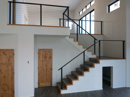 27 ft. Black Stair Cable Railing 36 in. Base Mount , Stainless