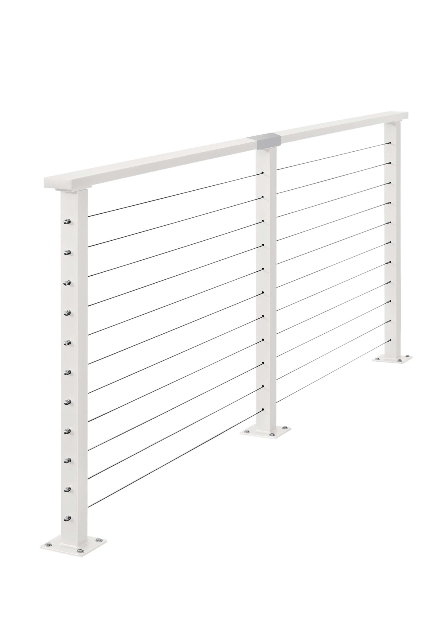 12 ft. White Deck Cable Railing , Stainless